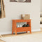 vidaXL - Halbankje - 60x28x45 - cm - massief - grenenhout - wasbruin