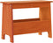 vidaXL - Halbankje - 60x28x45 - cm - massief - grenenhout - wasbruin