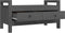 vidaXL - Halbankje - 80x40x43 - cm - massief - grenenhout - grijs