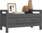vidaXL - Halbankje - 80x40x43 - cm - massief - grenenhout - grijs