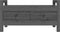 vidaXL - Halbankje - 80x40x43 - cm - massief - grenenhout - grijs
