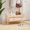 vidaXL - Halbankje - 80x40x43 - cm - massief - grenenhout