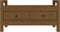 vidaXL - Halbankje - 80x40x43 - cm - massief - grenenhout - honingbruin