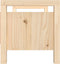 vidaXL - Halbankje - 80x40x43 - cm - massief - grenenhout