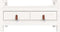 vidaXL - Halbankje - 80x40x43 - cm - massief - grenenhout - wit