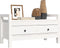 vidaXL - Halbankje - 80x40x43 - cm - massief - grenenhout - wit