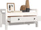 vidaXL - Halbankje - 80x40x43 - cm - massief - grenenhout - wit