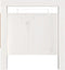 vidaXL - Halbankje - 80x40x43 - cm - massief - grenenhout - wit