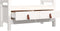 vidaXL - Halbankje - 80x40x43 - cm - massief - grenenhout - wit