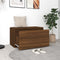 vidaXL - Halbankje - 80x40x45 - cm - bewerkt - hout - bruin - eikenkleur