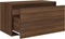 vidaXL - Halbankje - 80x40x45 - cm - bewerkt - hout - bruin - eikenkleur