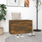 vidaXL - Halbankje - 80x40x45 - cm - bewerkt - hout - gerookt - eikenkleurig