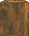vidaXL - Halbankje - 80x40x45 - cm - bewerkt - hout - gerookt - eikenkleurig