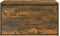 vidaXL - Halbankje - 80x40x45 - cm - bewerkt - hout - gerookt - eikenkleurig