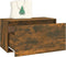 vidaXL - Halbankje - 80x40x45 - cm - bewerkt - hout - gerookt - eikenkleurig