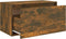 vidaXL - Halbankje - 80x40x45 - cm - bewerkt - hout - gerookt - eikenkleurig