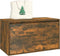 vidaXL - Halbankje - 80x40x45 - cm - bewerkt - hout - gerookt - eikenkleurig