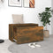 vidaXL - Halbankje - 80x40x45 - cm - bewerkt - hout - gerookt - eikenkleurig