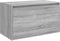 vidaXL - Halbankje - 80x40x45 - cm - bewerkt - hout - grijs - sonoma - eikenkleurig