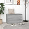 vidaXL - Halbankje - 80x40x45 - cm - bewerkt - hout - grijs - sonoma - eikenkleurig
