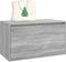 vidaXL - Halbankje - 80x40x45 - cm - bewerkt - hout - grijs - sonoma - eikenkleurig
