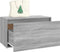 vidaXL - Halbankje - 80x40x45 - cm - bewerkt - hout - grijs - sonoma - eikenkleurig