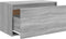 vidaXL - Halbankje - 80x40x45 - cm - bewerkt - hout - grijs - sonoma - eikenkleurig