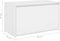 vidaXL - Halbankje - 80x40x45 - cm - bewerkt - hout - wit