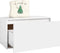 vidaXL - Halbankje - 80x40x45 - cm - bewerkt - hout - wit