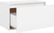 vidaXL - Halbankje - 80x40x45 - cm - bewerkt - hout - wit
