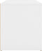 vidaXL - Halbankje - 80x40x45 - cm - bewerkt - hout - wit