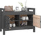vidaXL - Halbankje - 80x40x60 - cm - massief - grenenhout - grijs
