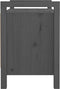 vidaXL - Halbankje - 80x40x60 - cm - massief - grenenhout - grijs