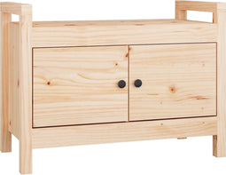 vidaXL - Halbankje - 80x40x60 - cm - massief - grenenhout
