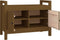 vidaXL - Halbankje - 80x40x60 - cm - massief - grenenhout - honingbruin