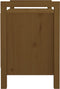 vidaXL - Halbankje - 80x40x60 - cm - massief - grenenhout - honingbruin