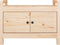 vidaXL - Halbankje - 80x40x60 - cm - massief - grenenhout