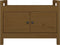 vidaXL - Halbankje - 80x40x60 - cm - massief - grenenhout - honingbruin
