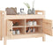 vidaXL - Halbankje - 80x40x60 - cm - massief - grenenhout