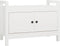 vidaXL - Halbankje - 80x40x60 - cm - massief - grenenhout - wit