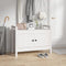 vidaXL - Halbankje - 80x40x60 - cm - massief - grenenhout - wit