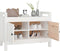 vidaXL - Halbankje - 80x40x60 - cm - massief - grenenhout - wit