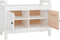 vidaXL - Halbankje - 80x40x60 - cm - massief - grenenhout - wit