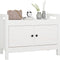 vidaXL - Halbankje - 80x40x60 - cm - massief - grenenhout - wit