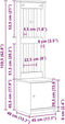 vidaXL - Halboom - SANDENS - 45x40x159,5 - cm - massief - grenenhout