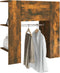 vidaXL - Halmeubel - 97,5x37x99 - cm - bewerkt - hout - gerookt - eikenkleurig