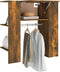 vidaXL - Halmeubel - 97,5x37x99 - cm - bewerkt - hout - gerookt - eikenkleurig