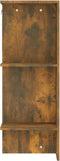 vidaXL - Halmeubel - 97,5x37x99 - cm - bewerkt - hout - gerookt - eikenkleurig