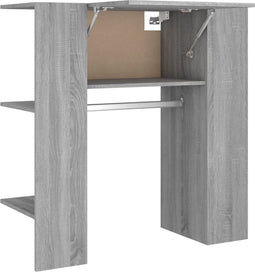 vidaXL - Halmeubel - 97,5x37x99 - cm - bewerkt - hout - grijs - sonoma - eiken
