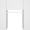vidaXL - Halmeubel - 97,5x37x99 - cm - bewerkt - hout - wit